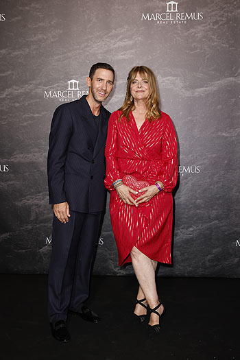 Marcel Remus und Nastassja Kinski bei der Remus Lifestyle Night am 31.07.2025 in Palma de Mallorca (©Foto: Franziska Krug/Marcel Remus via Getty Images)